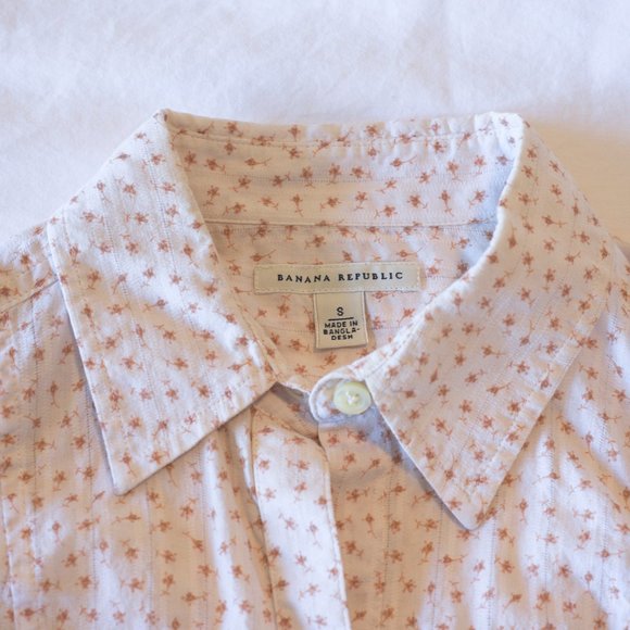 BANANA REPUBLIC Women's Floral Design Long Sleeve Blouse, Small - Picture 5 of 6